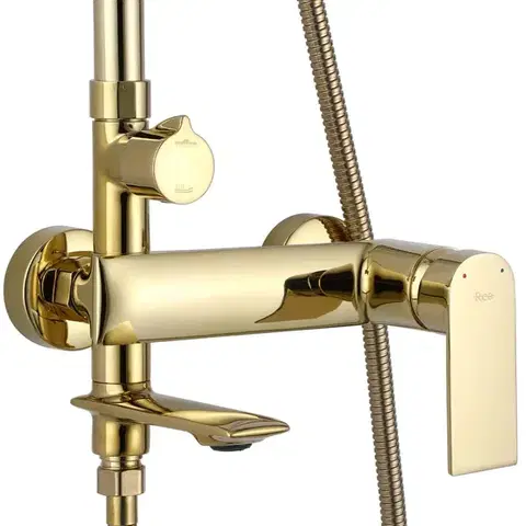REA Sprchový set s baterií 150mm Veneta zlatá REA-P7842