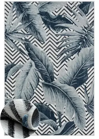 My Flair, Kusový koberec Brooke weiß – na ven i na doma, 200x300, vícebarevná, chodba / předsíň