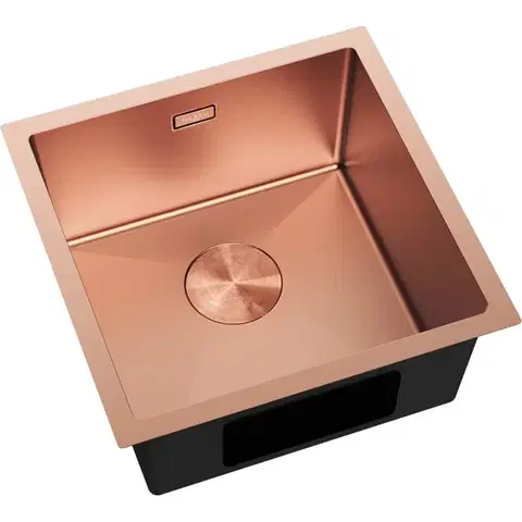 MEXEN Trixo ocelový dřez 1-bowl 440 x 440 mm, měď 6413441000-65