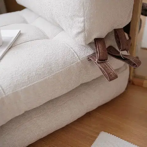 Křeslo Fold Teddy Cream