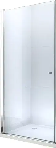 MEXEN Pretoria sprchové dveře křídlové 65, transparent, chrom se stěnovým profilem 852-065-000-01-00