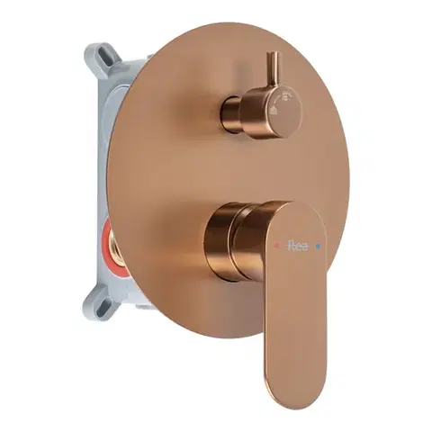 REA Podomítková sprchová sada Drop Brush Copper + BOX REA-P9660