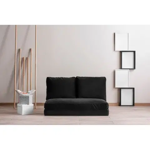 Dvoumístná rozkládací pohovka Taida - Black