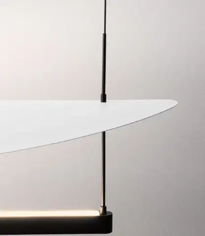 NOVA LUCE závěsné svítidlo DIONA stmívatelné černá / bílá LED 81W 5160lm 2700K 120cm VÝPRODEJ VZORKU