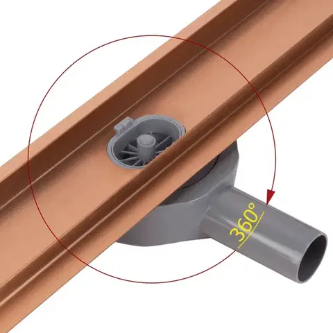REA Odtokový žlab Neox pro Brushed Copper 60 REA-G4800