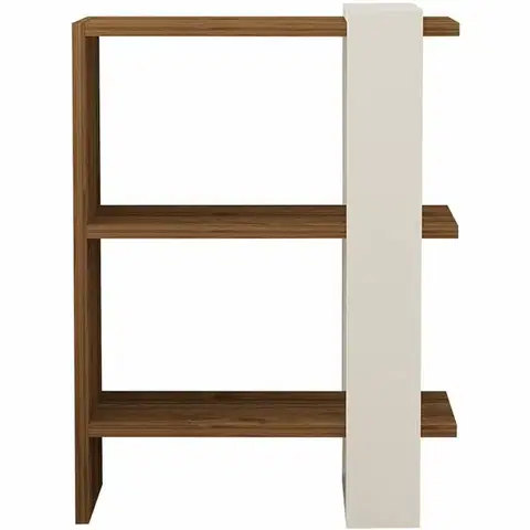 Knihovna Gaye Walnut White
