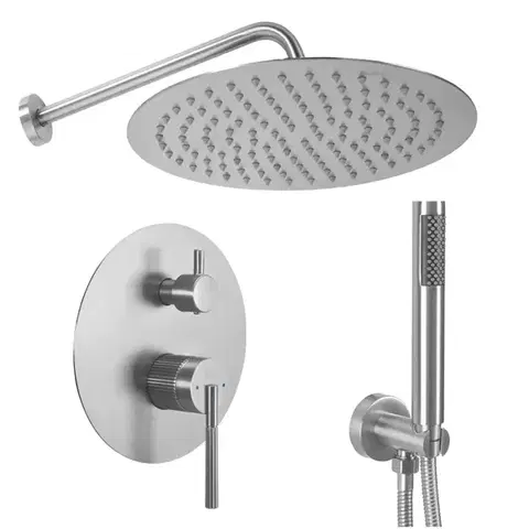 REA Podomítkový Sprchový Set Argon Nickel Brush + BOX REA-P4413
