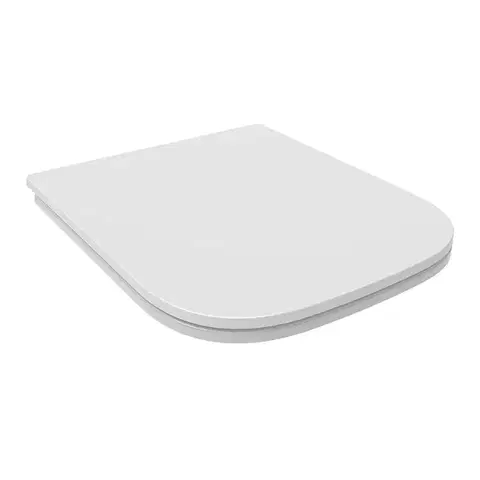 Mereo WC set Rimless WC hranaté, modul pro sádrokarton, bílé hranaté tlačítko MM02NSETRS320