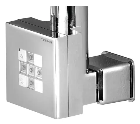 SAPHO KTX topná tyč s termostatem, s krytem pro kabel, 600 W, chrom KTX-CW-600