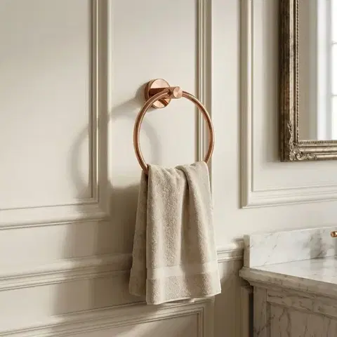 REA Koupelnový věšák Ring 81307 Rivo Brush Copper REA-98047