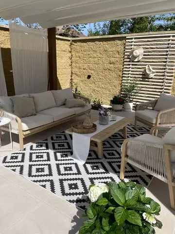 Hanse Home, Kusový koberec Twin-Wendeteppiche 103129 schwarz creme – na ven i na doma, 240x340, černobílá, chodba / předsíň