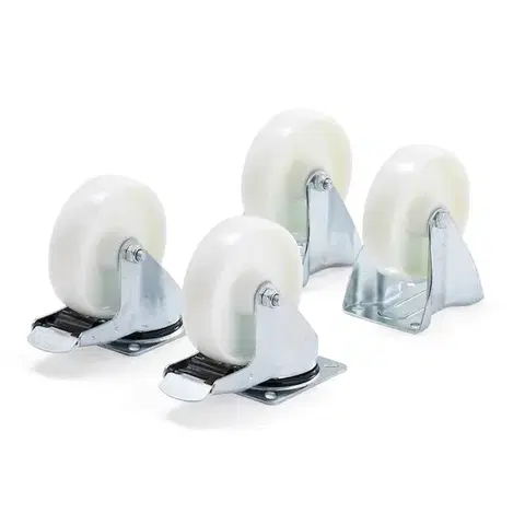 Sada koleček pro záchytnou vanu, Ø 160 mm, nylonová