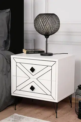 Noční stolek Luna - White