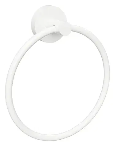 SAPHO X-ROUND WHITE držák ručníků kruh, bílá mat XR411W