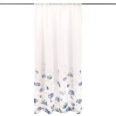 4Home Závěs Floral modrá, 140 x 245 cm 