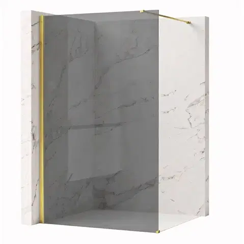 REA/S Sprchová zástěna Flexi Grey / Gold 110 KPL-K99783