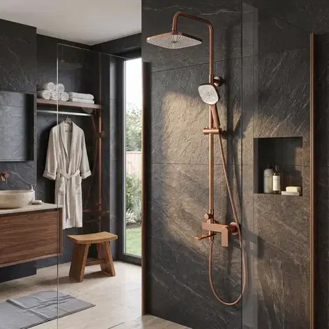 REA Sprchový set STORM COPPER BRUSH REA-P3000