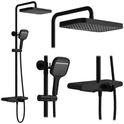 REA Sprchový set Bari Black REA-P0891