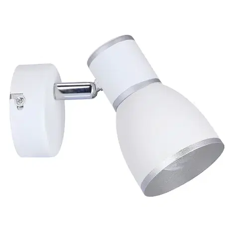 Nástěnná lampa 1xE14 bílá+chrom FIDO