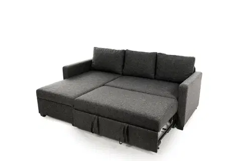 Rohová rozkládací pohovka Kado - Dark Grey