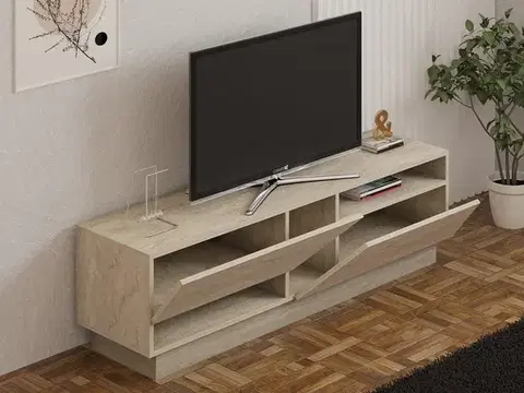 TV stolek Koza - Travertine