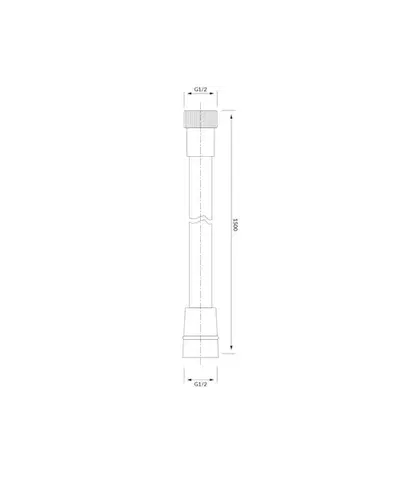 OMNIRES Sprchová hadice, 150 cm černá mat /BLM/ 029BL