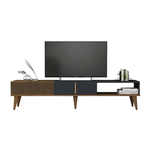 TV stolek Milan Alt - Walnut, Anthracite