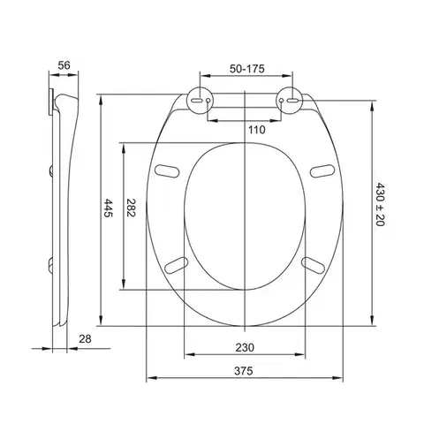 Mereo WC sedátko samozavírací CSS112S