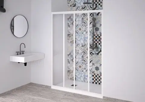 FORTE Sprchové dveře ACRIL PORTA NEW Barva rámu Bílá, Rozměr A 120 130 OLNNC1FS130031