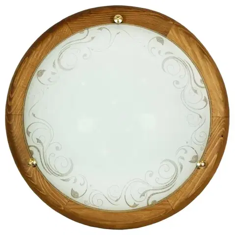 Stropní lampa Herba 30 standardní dřevo 1x60 v barvě dubu E27