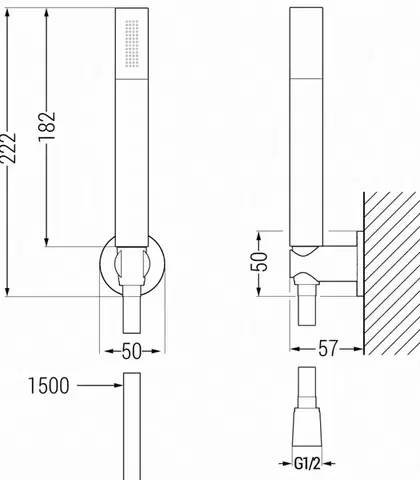 MEXEN/S R-70 sprchový set point, chrom 785705051-00