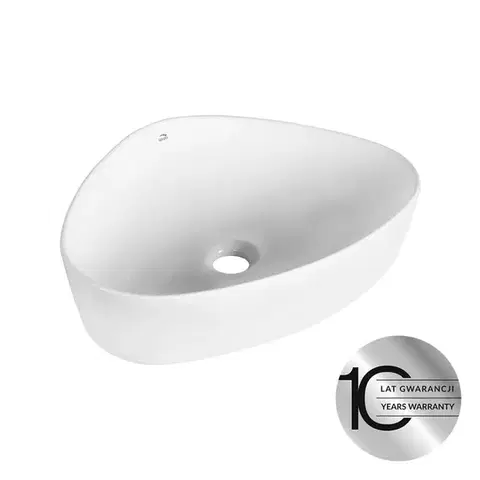 Laveo Asymmetric keramické umyvadlo na desku 50x41 VUA_6251