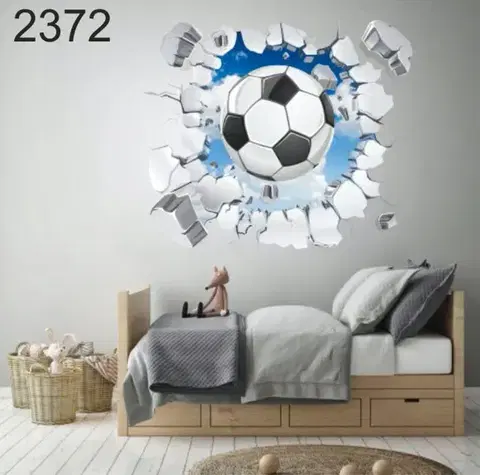 Originální nálepka pro chlapce fotbalisty 100 x 100 cm