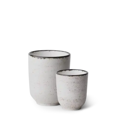 Porcelánový set 8 ks – Gaya Atelier šedé frkané - 453097