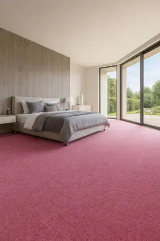 Vopi, AKCE: 80x210 cm Kusový koberec Eton růžový 11 - neúčtujeme odřezky z role - obšitý ze všech stran, šíře, růžová, filc, dětský pokoj