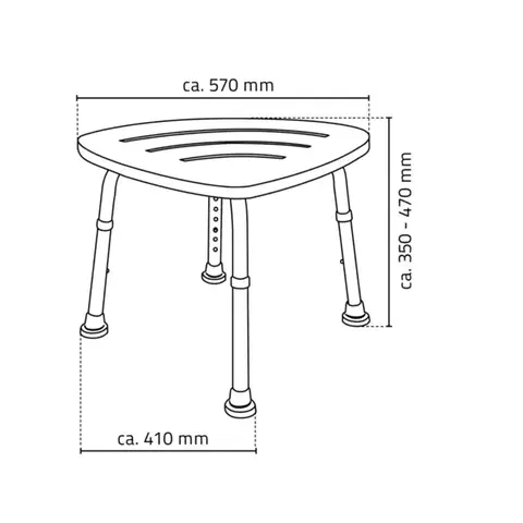 RIDDER Koupelnová stolička, bambus A00502081