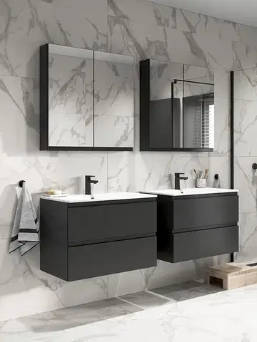 CERSANIT SET B815 MODUO SLIM 50 ANTRACIT DSM (skříňka+umyvadlo) S801-470-DSM