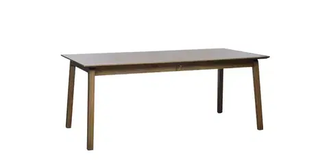 Estila Rozkládací jídelní stůl Arken, tmavý dub, 190–290 cm
