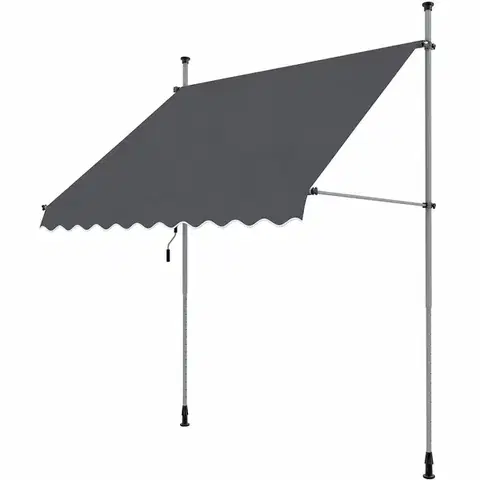 Balkónová markýza Apollo 250 cm, šedá, 250 cm