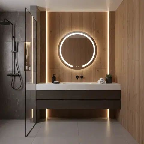 REA Zrcadlo LED 80cm Modern HOM-00906