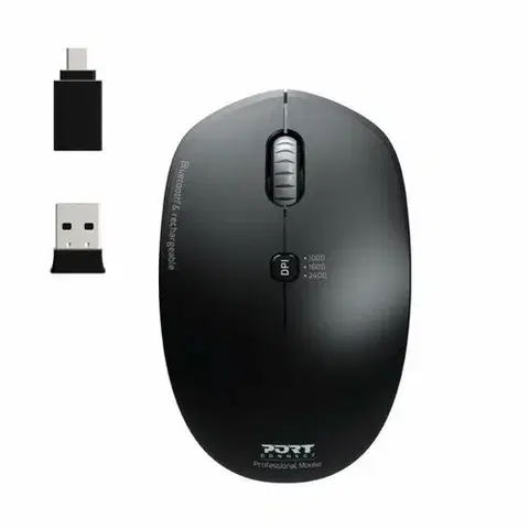 PORT CONNECT bezdrátová myš COMBO PRO, černá