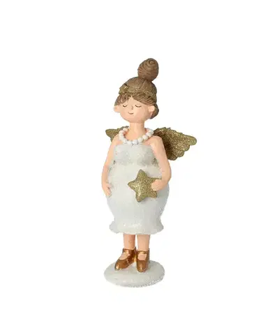 Figurka Angel Star 30 cm gold
