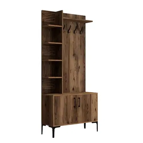 Předsíňová stěna Viyana D - Walnut