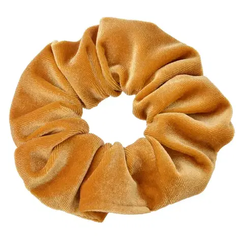 Okrová sametová gumička - Ø 10*2 cm Clayre & Eef