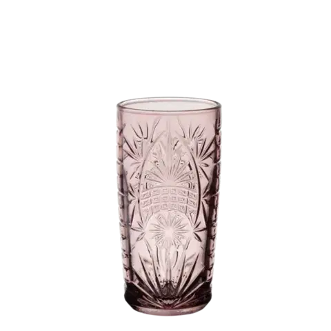 Sklenice Longdrink 370 ml — Marvia Vintage růžová - 323045