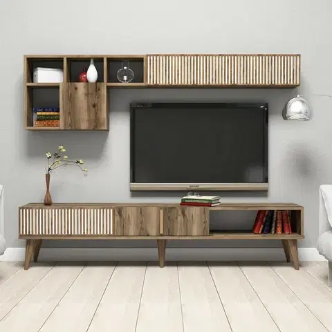 Televizní stěna Milan Walnut