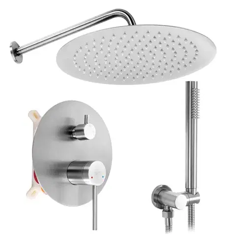 REA Podomítková sprchová sada Foss Clif Nickel Brush + BOX REA-P5969