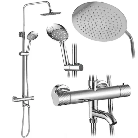 REA Sprchová sada s termostatem LUNGO Diamond Chrome REA-P5961