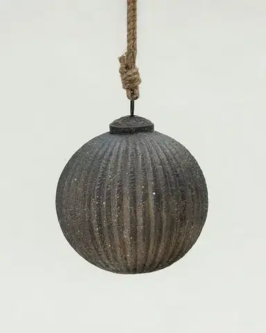 Skleněná baňka Rustic Black 10 cm