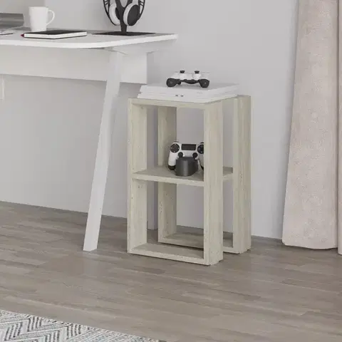 Noční stolek Lonie - Travertine